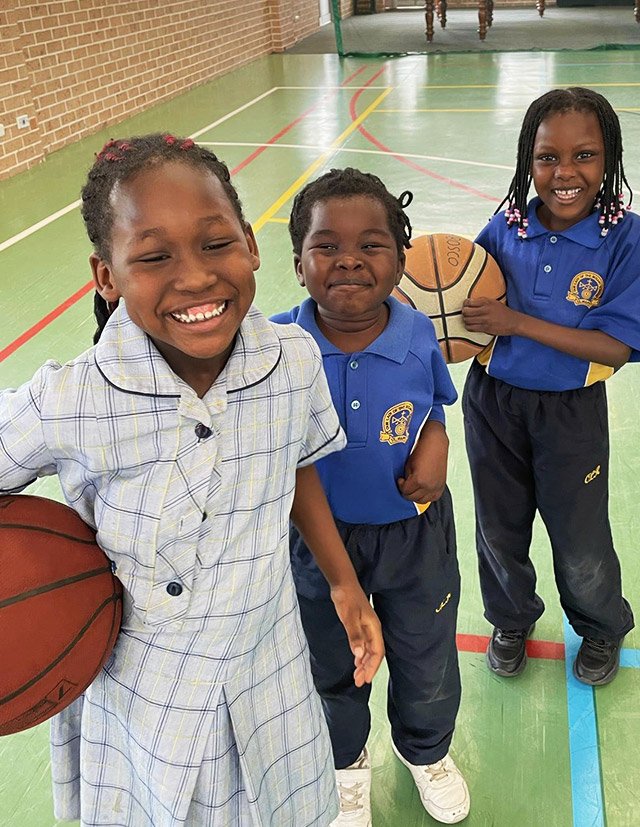 Students from Our Lady of the Rosary Catholic Primary School St Marys having fun at the Don Bosco Youth Centre