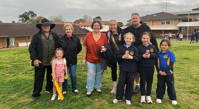Parents, grandparents and students from Our Lady of the Rosary Catholic Primary School St Marys