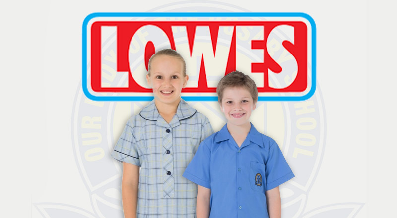 Students in Our Lady of the Rosary Catholic Primary School St Marys uniform from Lowes